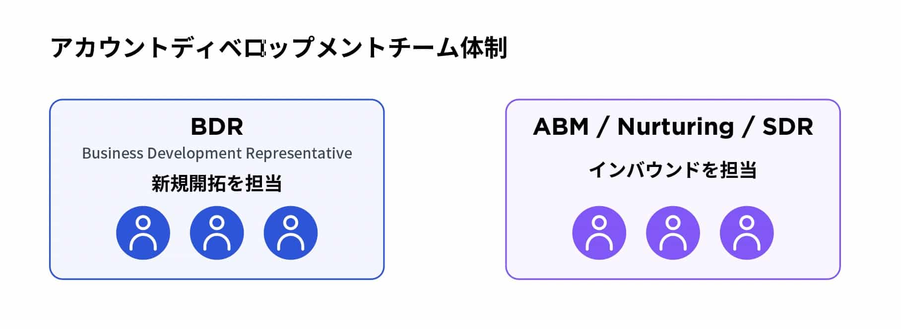 アカウントディベロップメントチーム体制