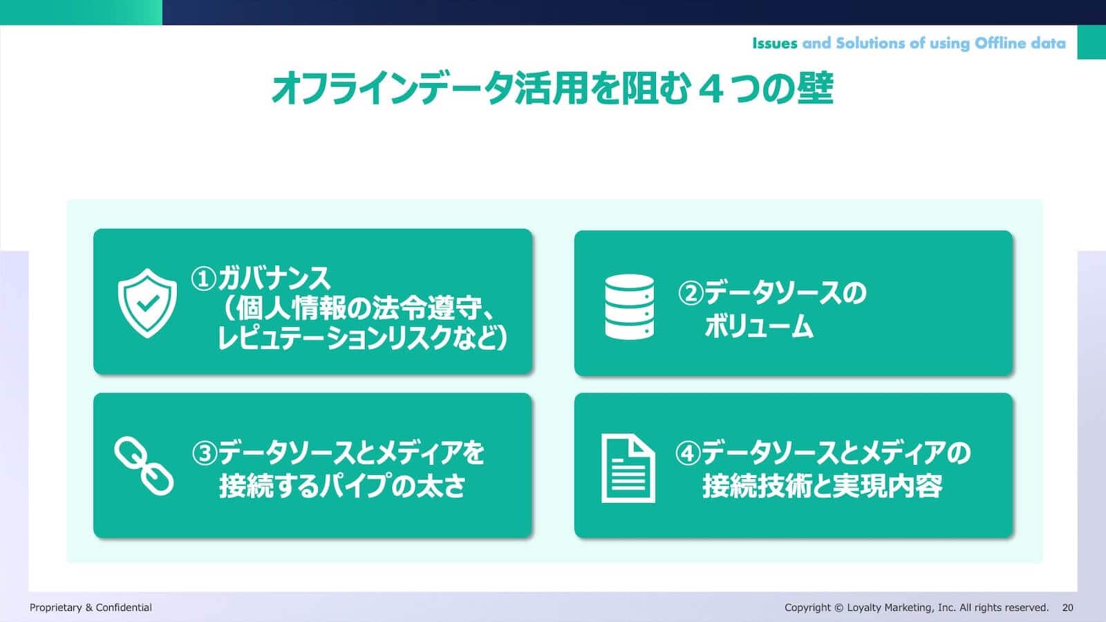 オフラインデータ活用を阻む4つの壁