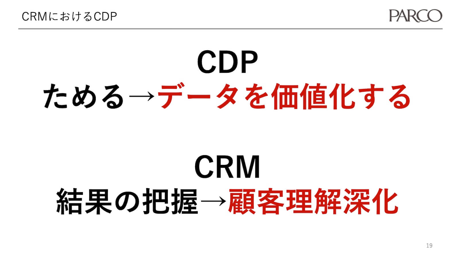CRMにおけるCDP 2