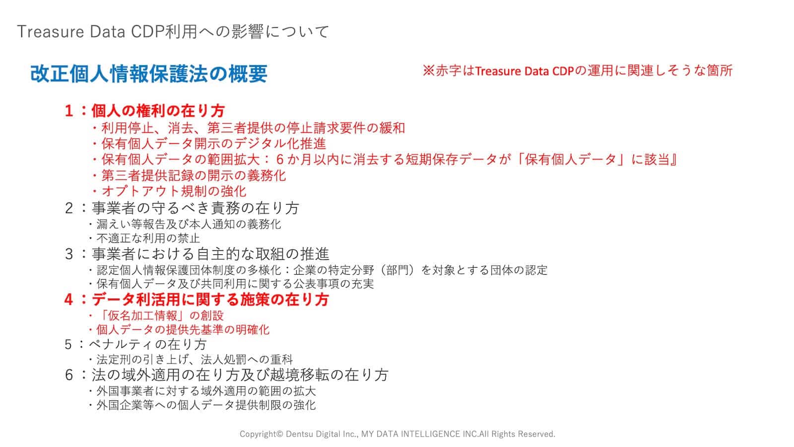 CDPの利用にも影響する、改正個人情報保護法の概要